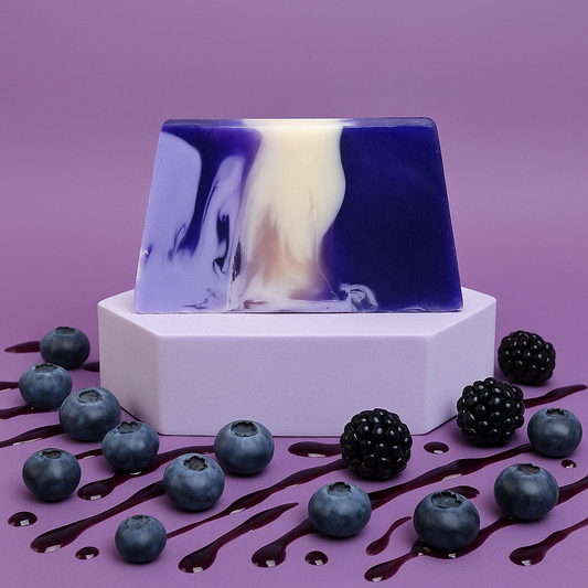 Tranche de savon Myrtille et mûre