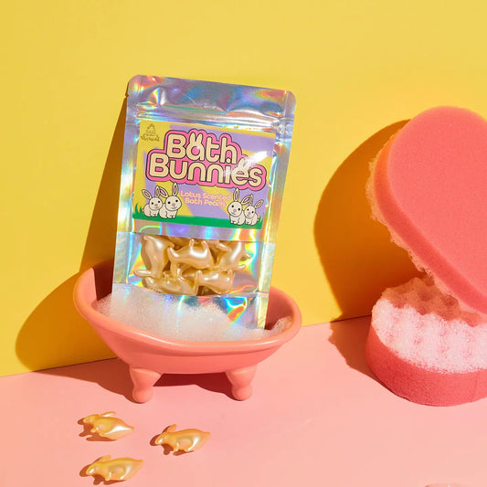15 perles de bain en forme de lapin