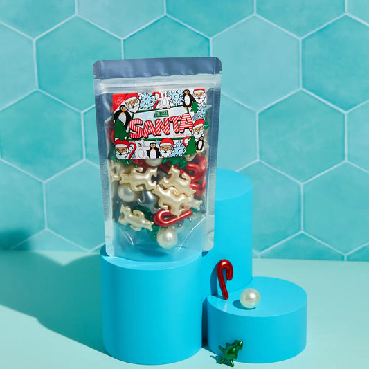 30 perles de bain santa