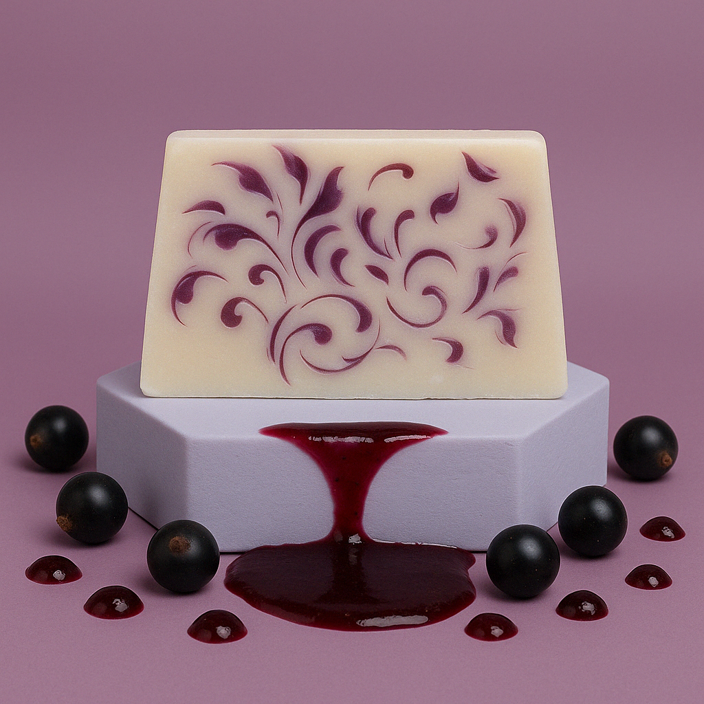 Tranche de savon Cassis