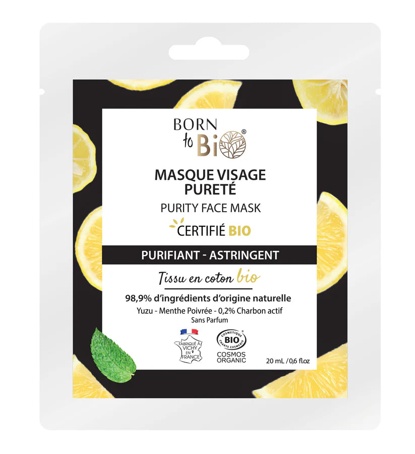 Masque visage Pureté en coton