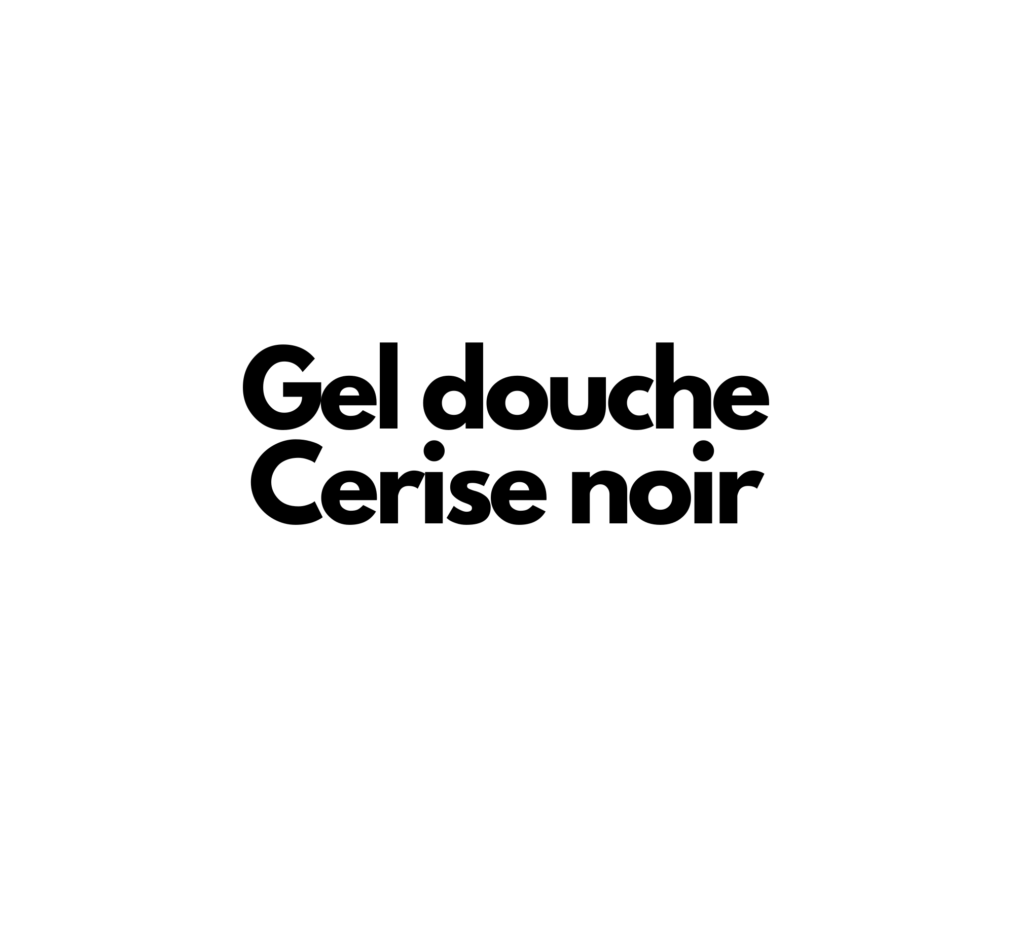 Gel douche Cerise noir