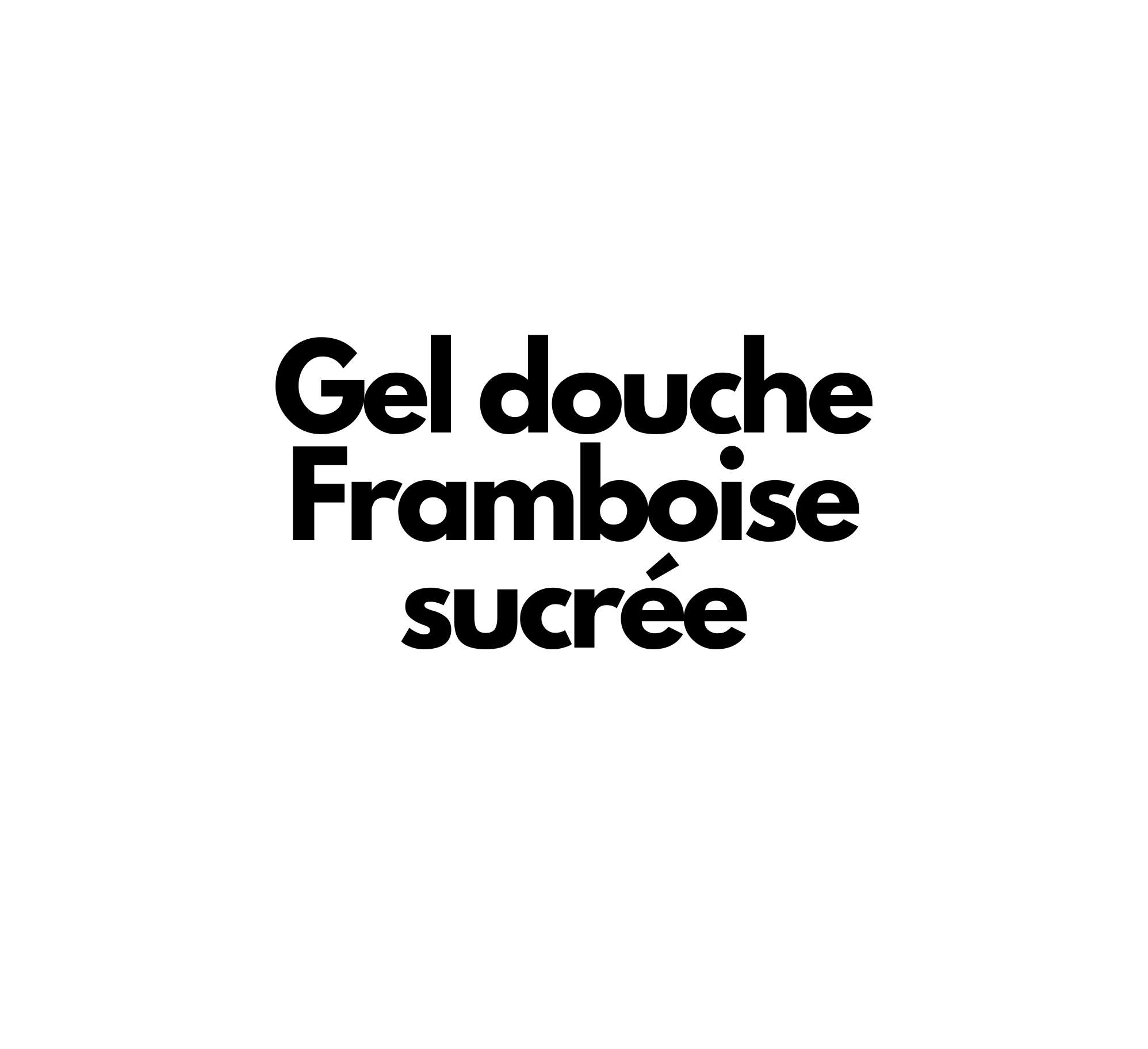 Gel douche Framboise sucrée