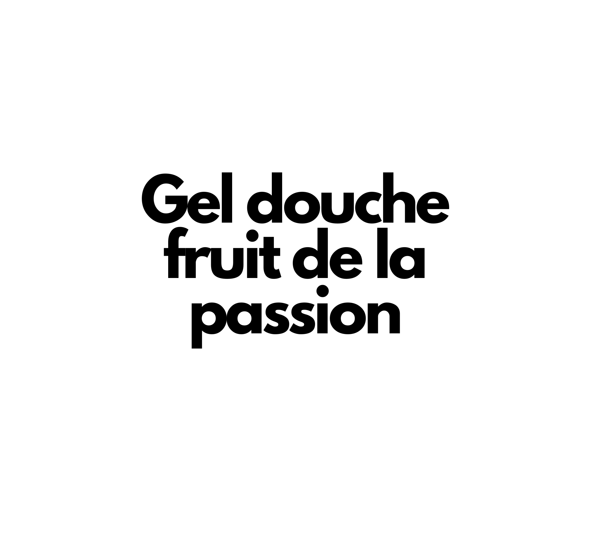 Gel douche Fruit de la passion