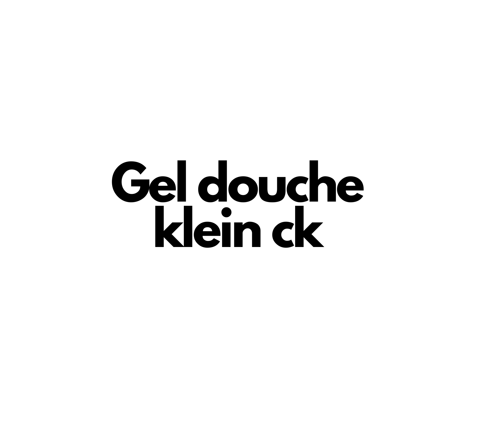 Gel douche Klein ck