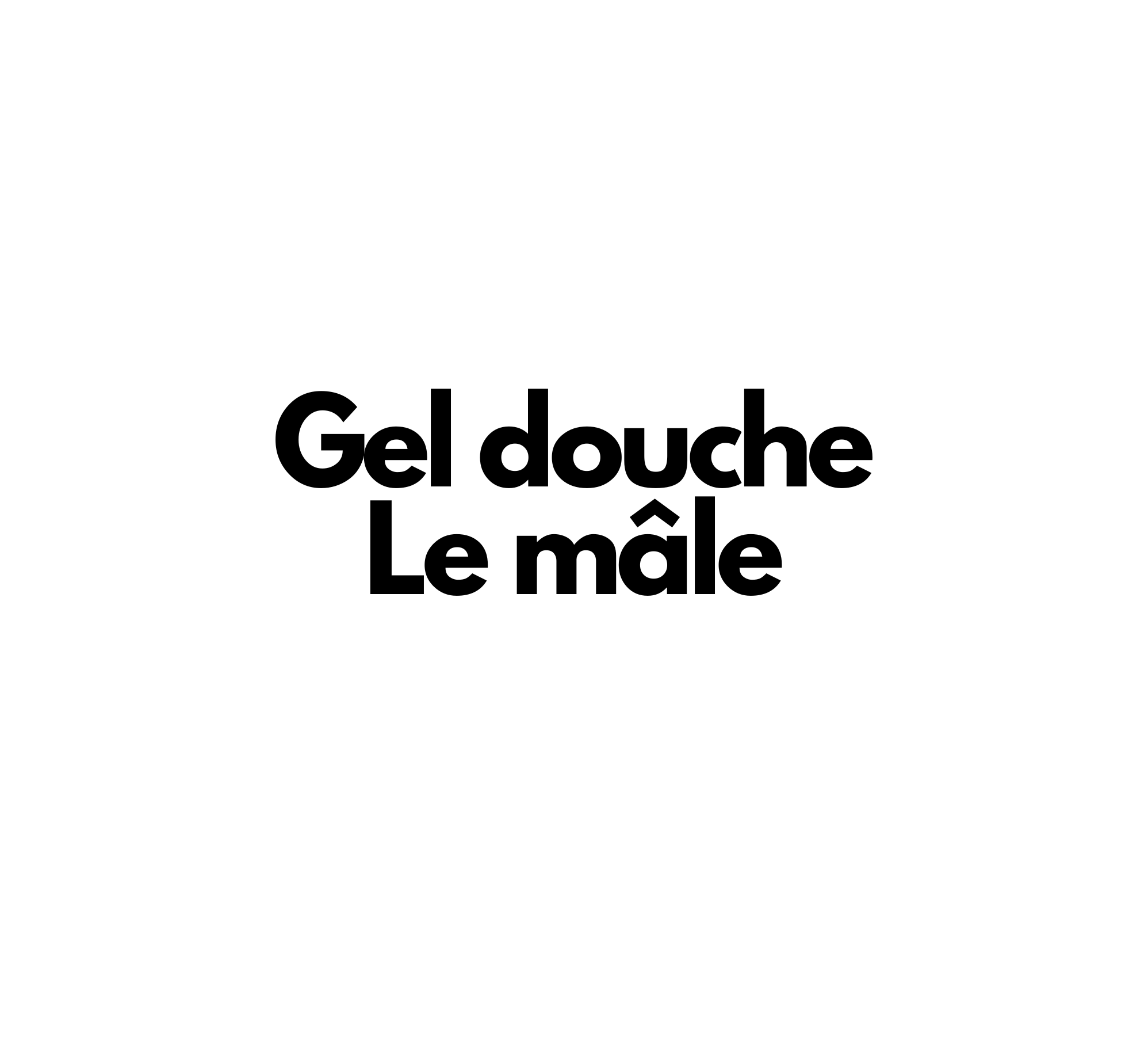 Gel douche Le mâle