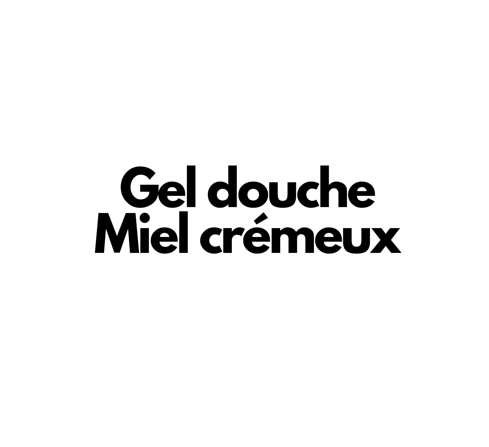 Gel douche Miel crémeux