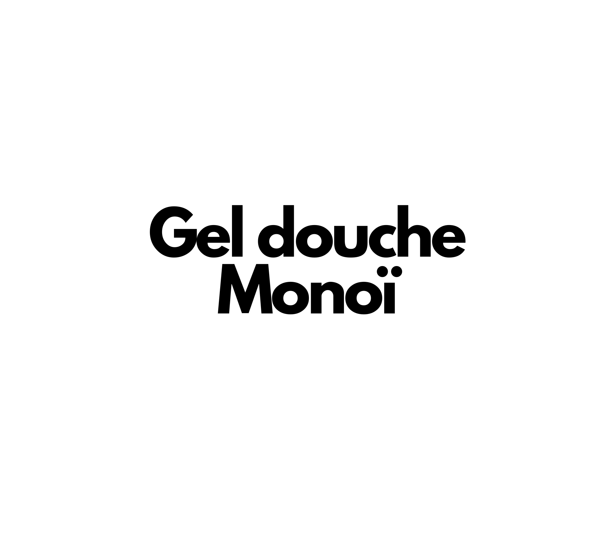 Gel douche Monoï