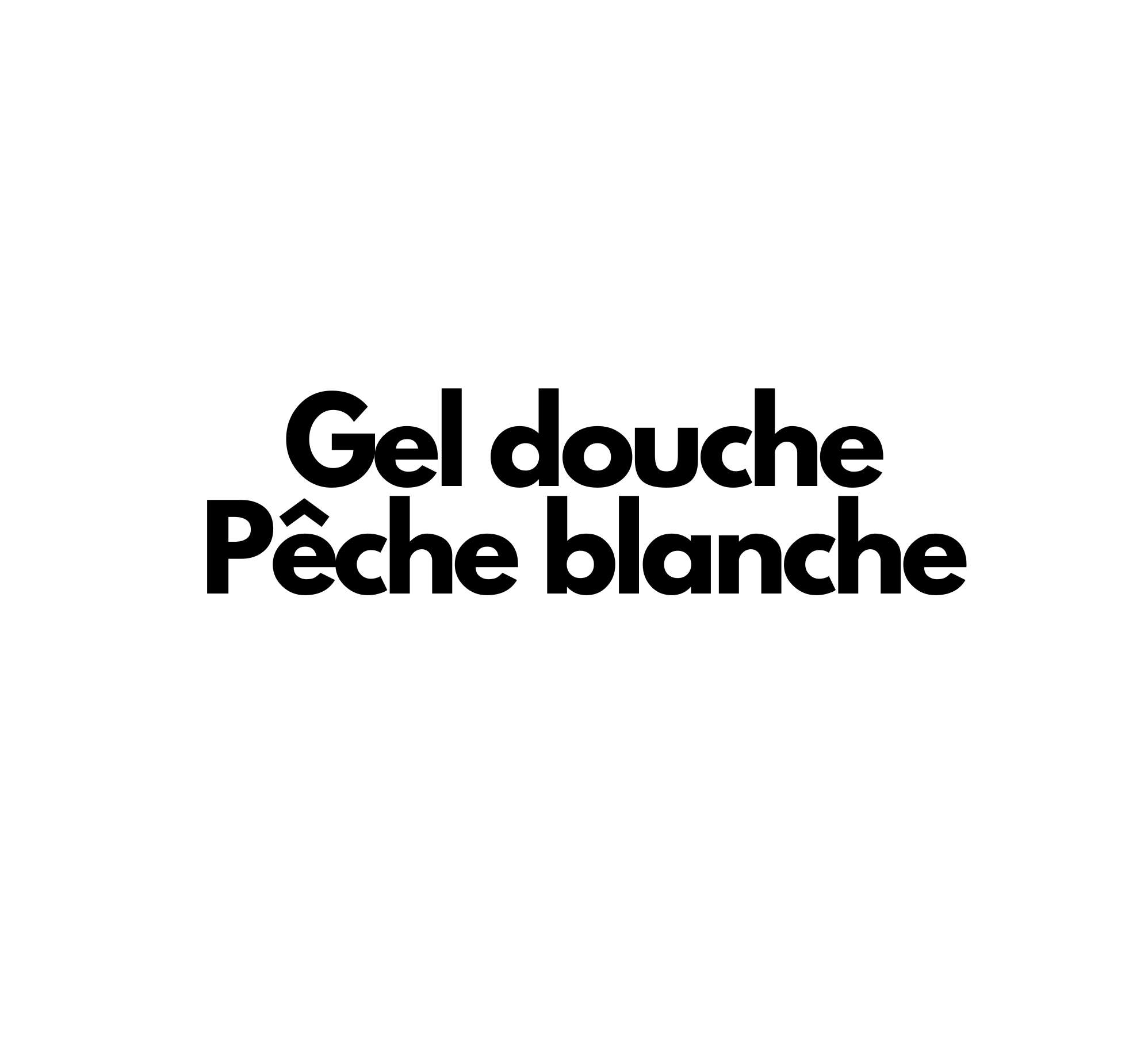 Gel douche Pêche blanche