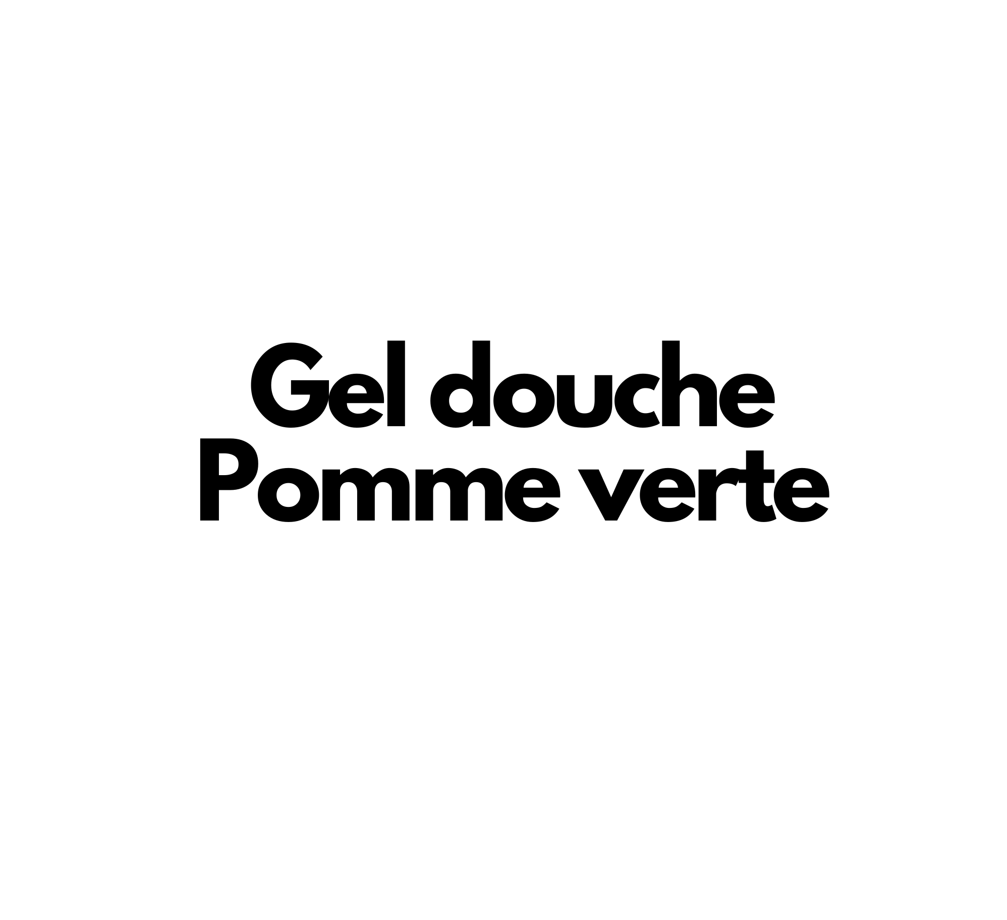 Gel douche Pomme verte