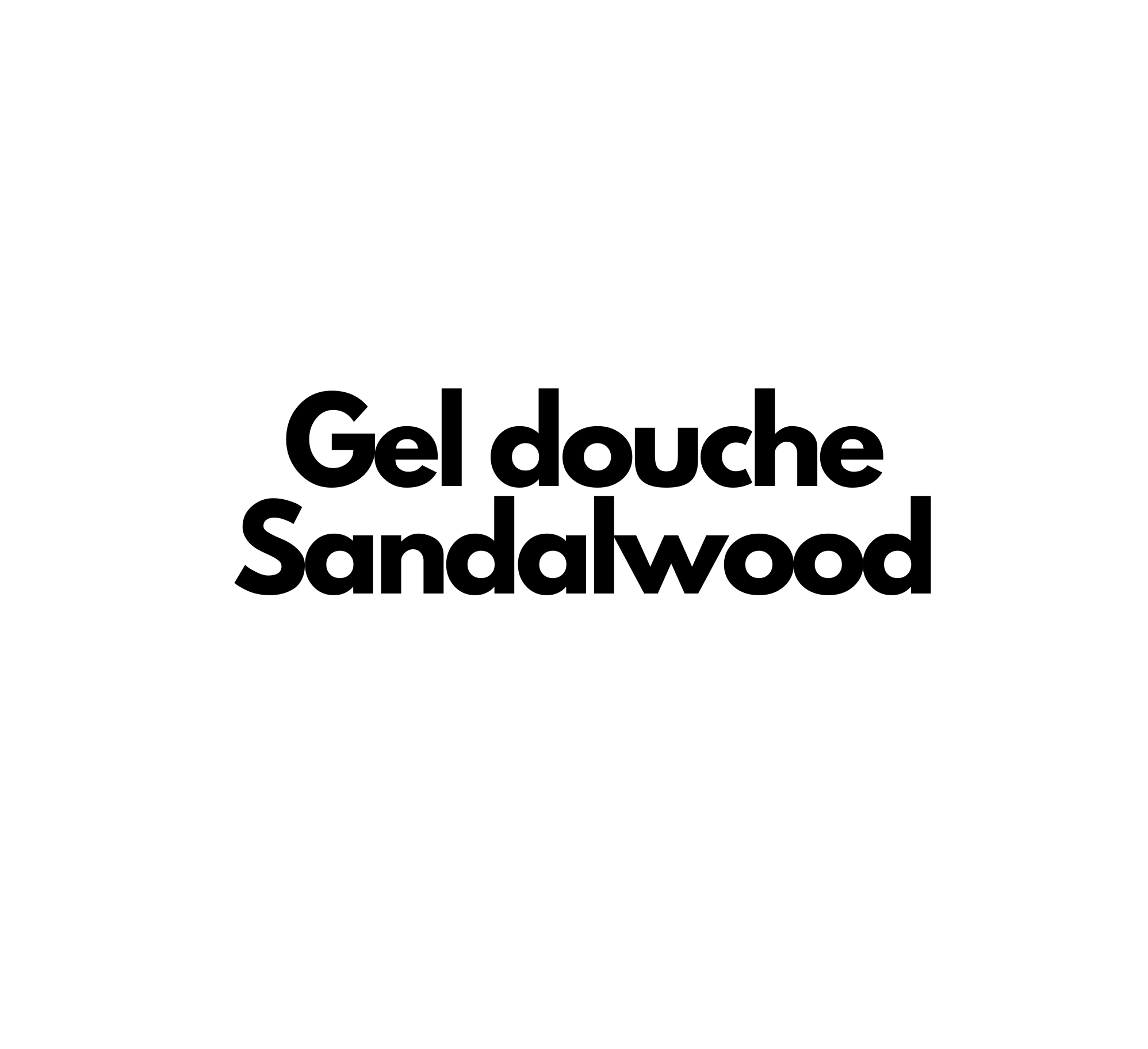 Gel douche Sandalwood