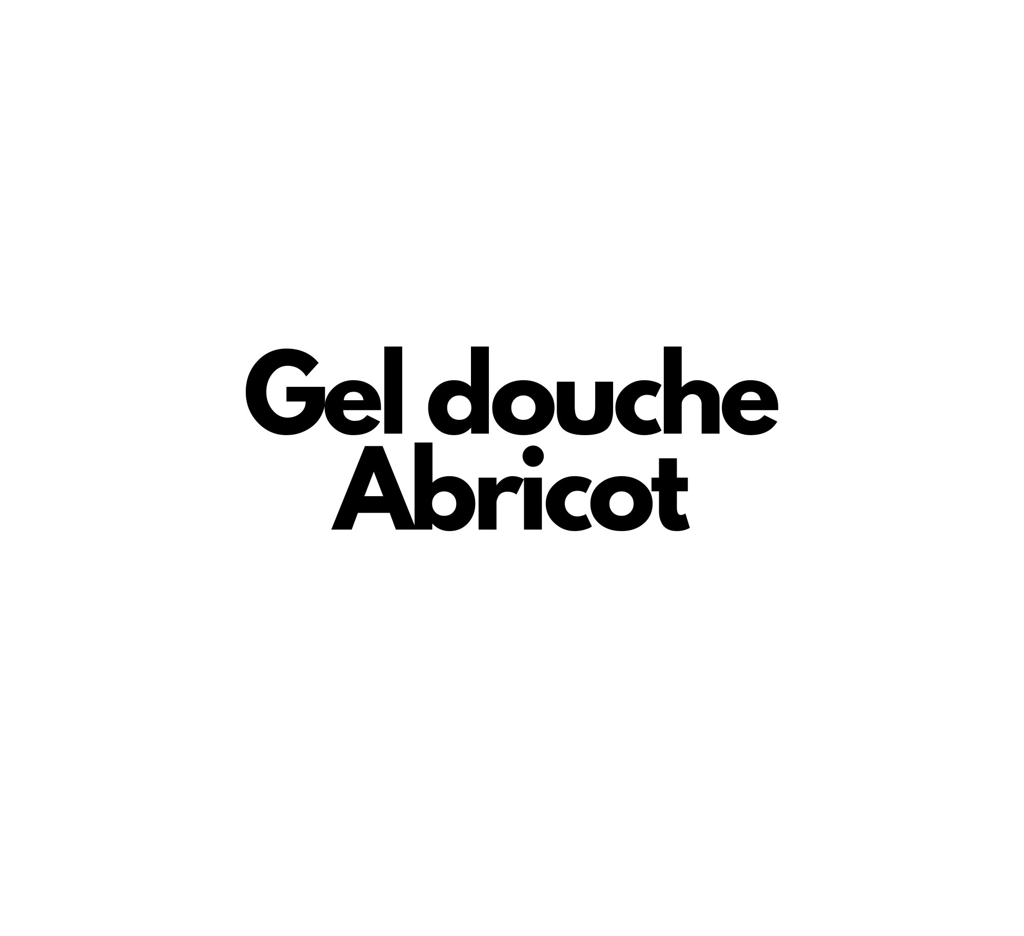 Gel douche Abricot