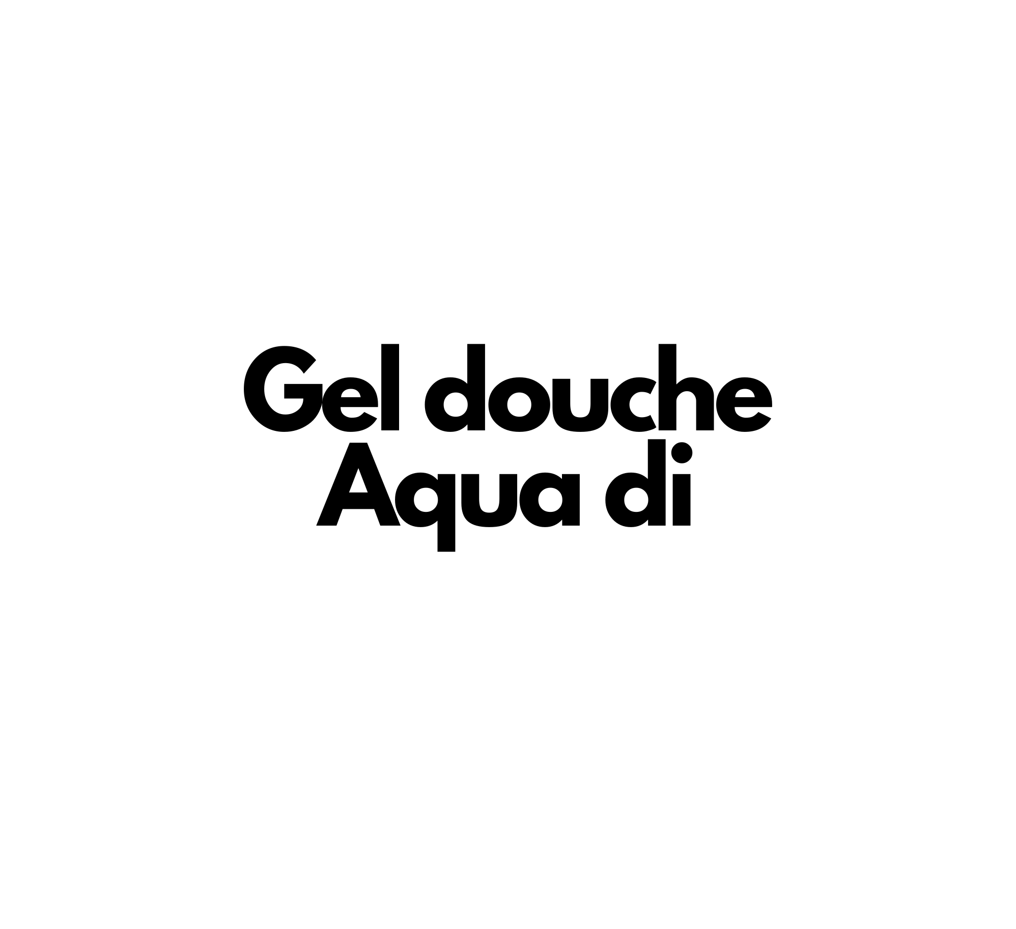 Gel douche Aqua di