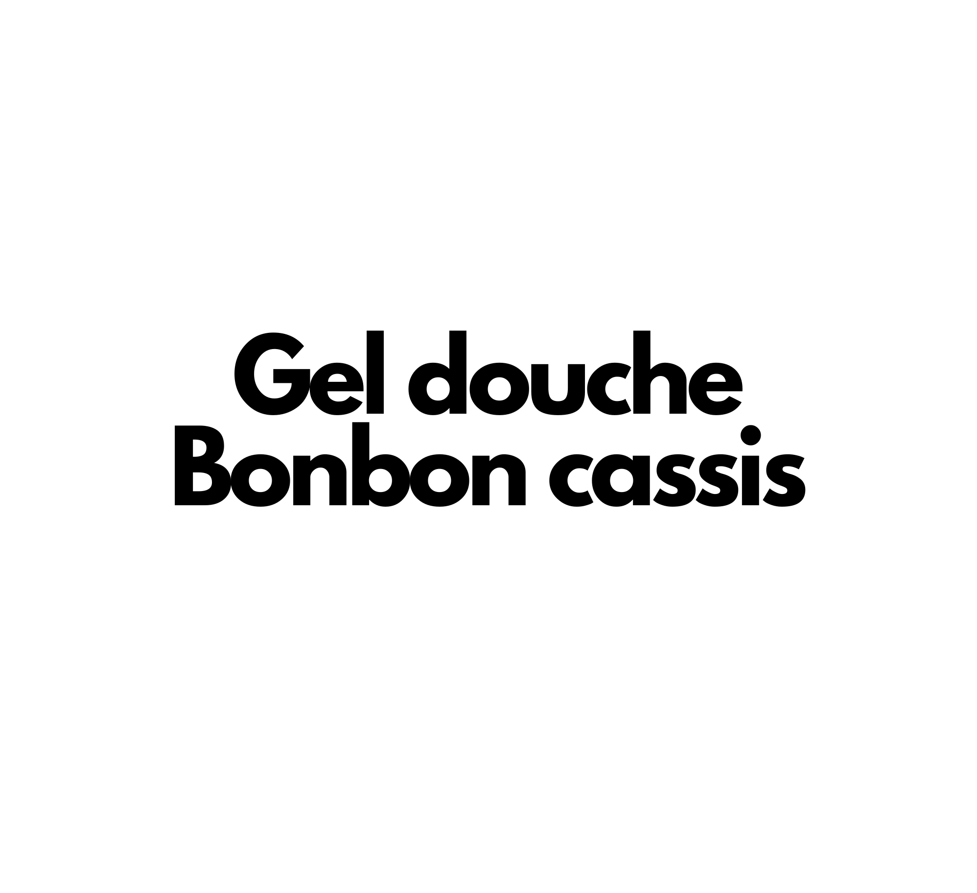 Gel douche Bonbon cassis