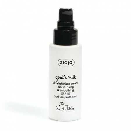 Crème Visage Légère & Lissante SPF 15 au Lait de Chèvre