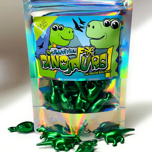 15 perles de bain en forme de dinosaure