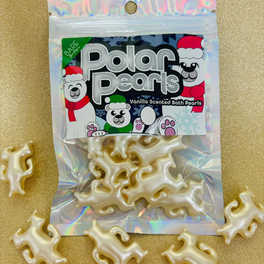 10 perles de bain en forme d'ours polaire