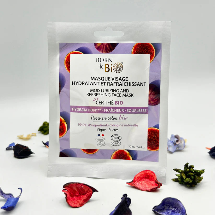 Masque visage Hydratant et Rafraîchissant en coton