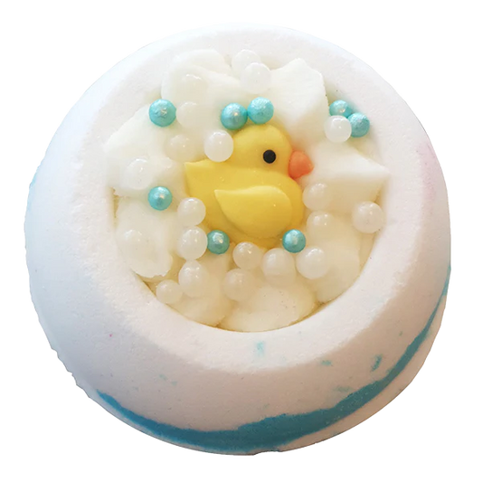 Bombe de bain canard arc en ciel